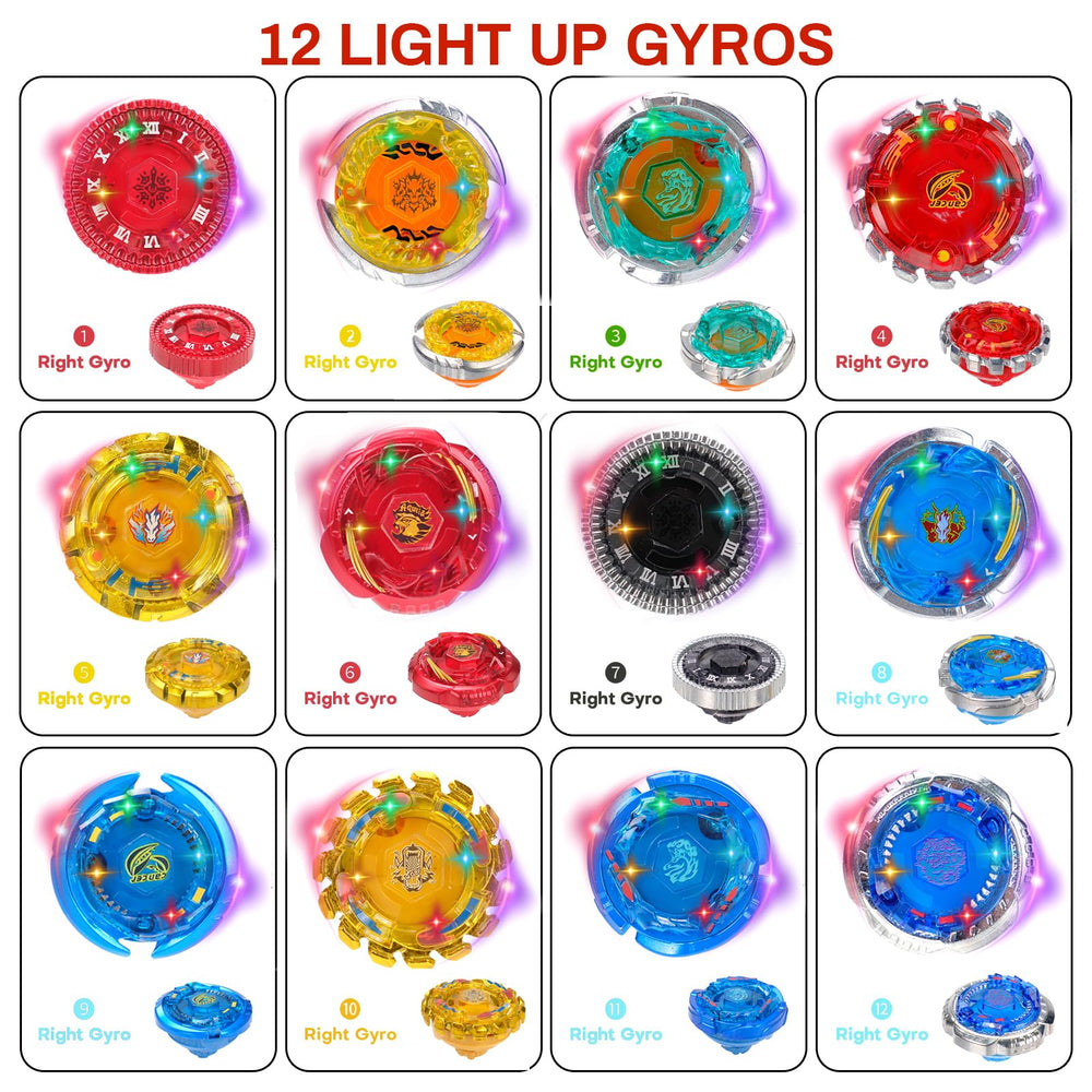 BUPASAK spinning tops close-up highlights finish and energy