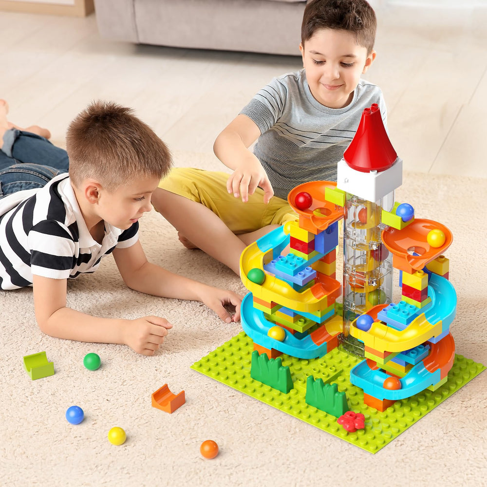 burgkidz 10 marbles included for immediate marble mazes and experiments