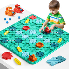 burgkidz Logical Road Builder baseboard helps children plan routes and solve problems.