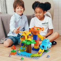 burgkidz Marble Runs safety-rounded edges for gentle play