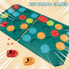 BurgKidz squirrel track car on board encourages sequence learning and focus.