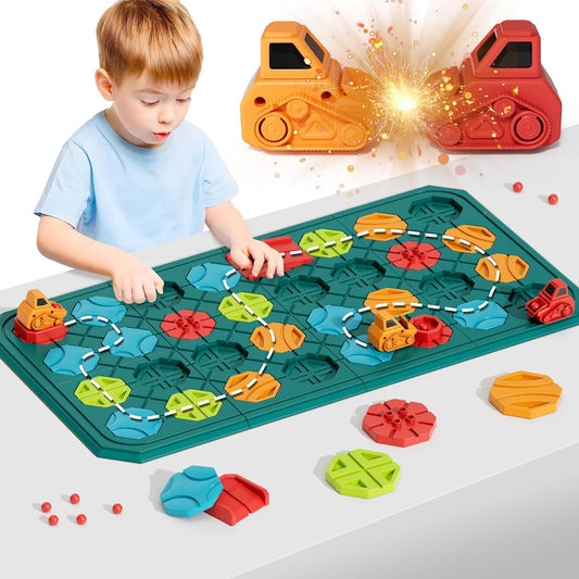 BurgKidz STEM Road Builder with 8 boards promotes logical planning and problem-solving.