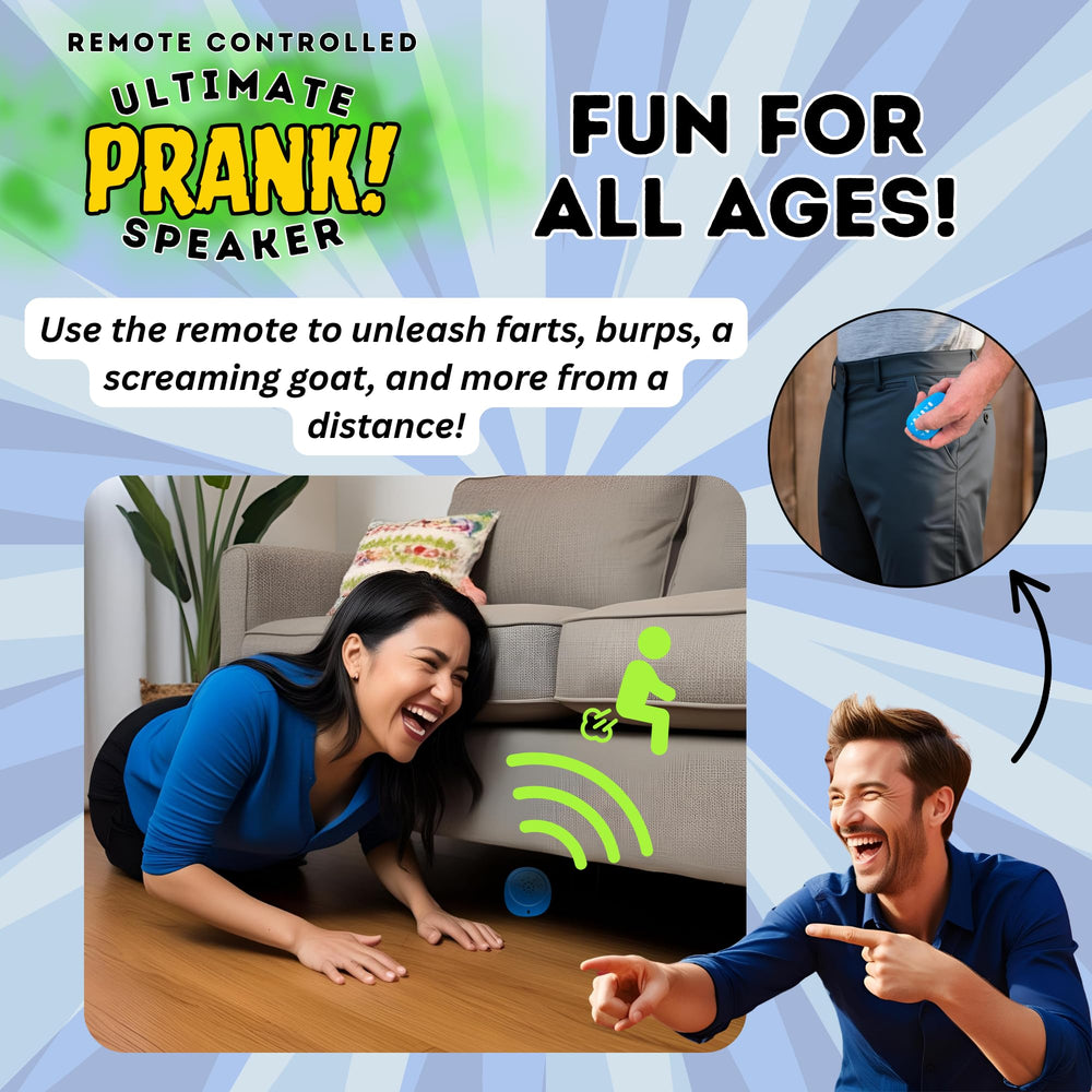 Burly Effects prank speaker battery-access panel allows quick setup with screwdriver.
