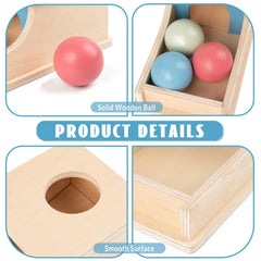 Busy Edition Montessori wood toy highlighting smooth edges for safe exploration.