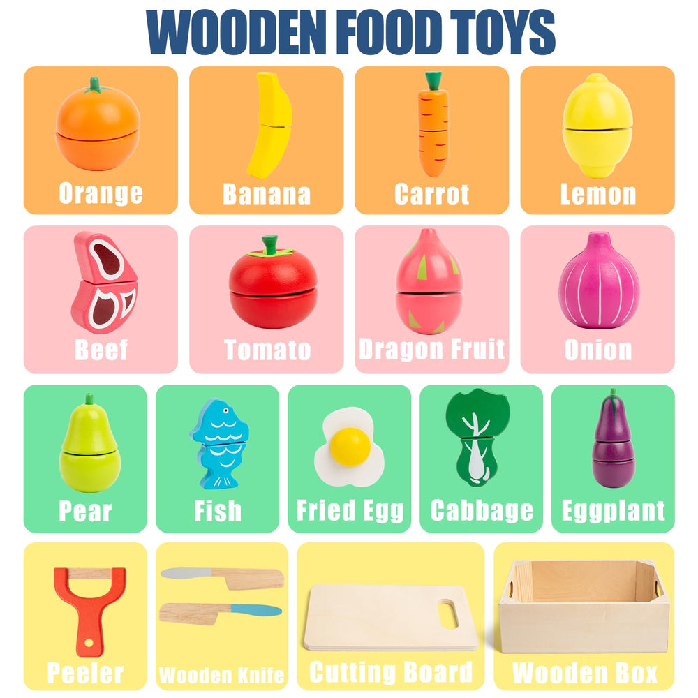 Busy Edition sturdy storage box keeps play food organized after use