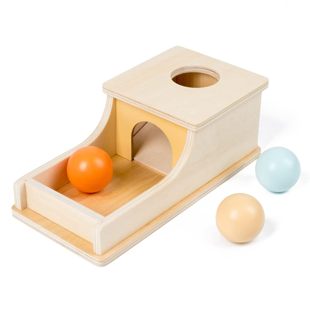 Busy edition wooden balls blue and orange for color recognition play