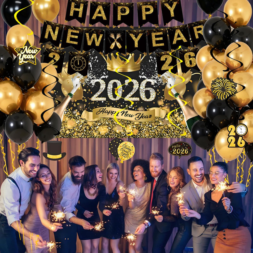Butiomom 2026 Happy New Year banner as a festive focal point.