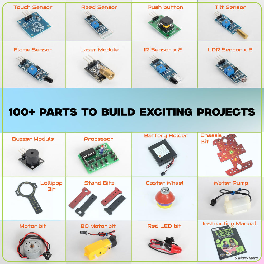 Butterfly EduFields 40in1 line-following car assembly with sensors