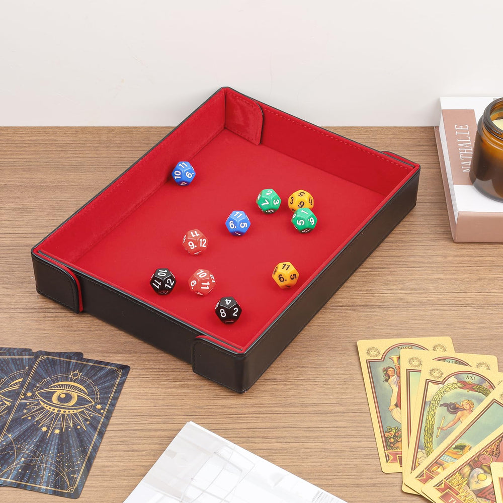 Buweeo dice tray portable board game accessory for RPGs and D&D.