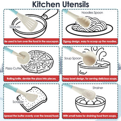 Buyger kitchen utensils promote hands‑on cooking and fine motor skills.