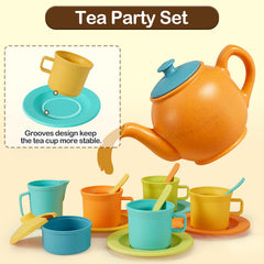 Buyger tea set with teapot and cups for imaginative tea parties