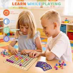 BUZIFU multi-functional board offers varied ways to learn multiplication.
