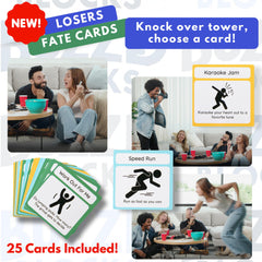 Buzzed Blocks Ultimate Tower comes in a sturdy carrying box for easy transport