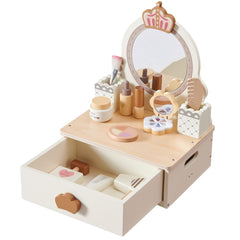 BXKX Kids vanity table with mirror enhances imaginative play and organization