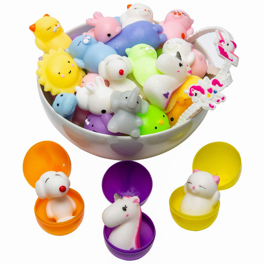 BYDOOO BD surprise eggs 16-piece set with unicorn, cat, dog for claw-game rewards