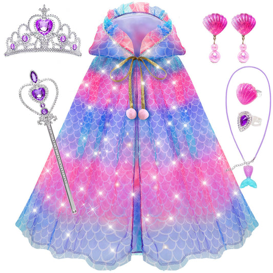 BYHTTKIGM princess dress set with rainbow horse theme for imaginative play