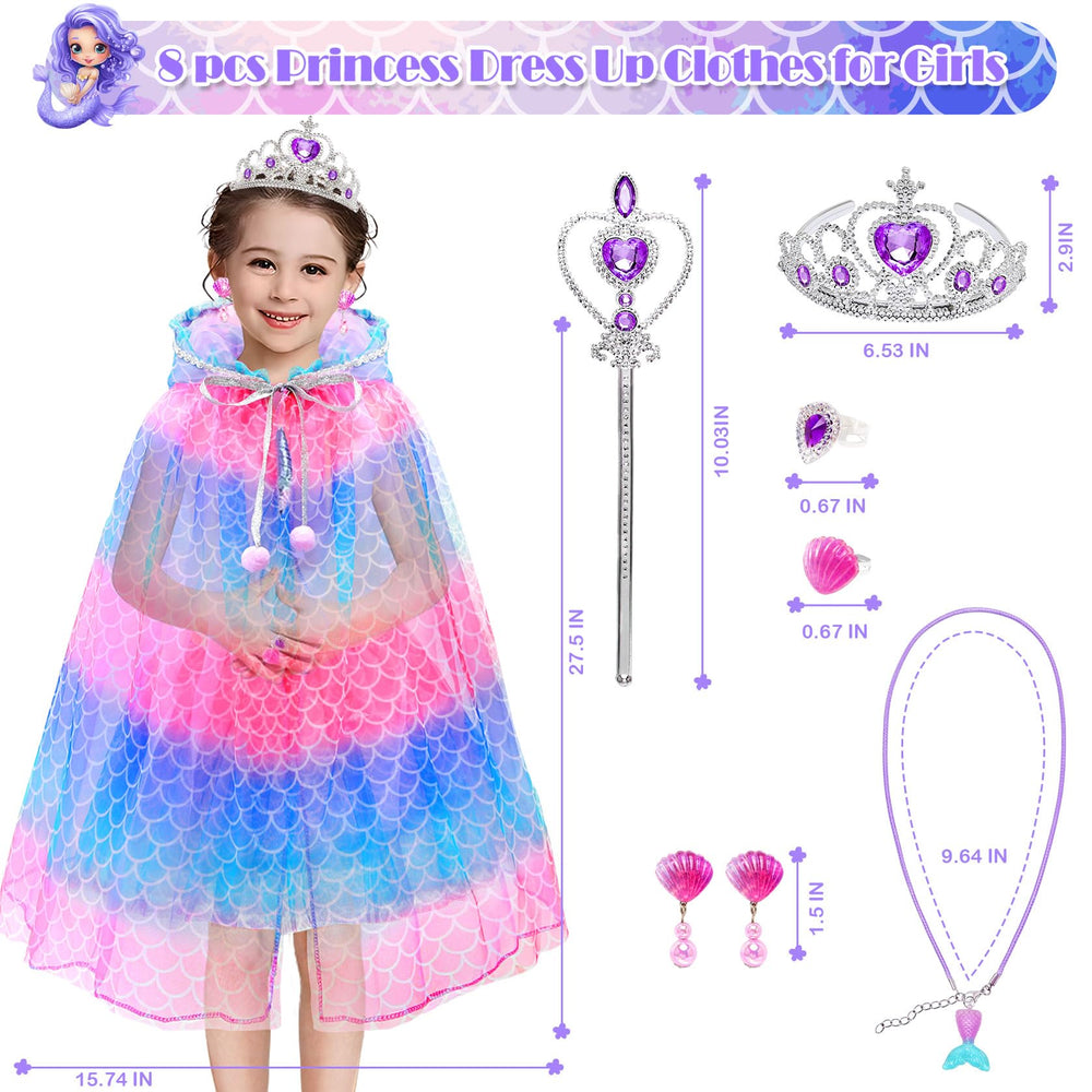 BYHTTKIGM jewelry set including necklace, rings, and ear clips for complete look
