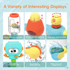 BYKASIST colorful STEM bath toys boost color recognition and problem solving