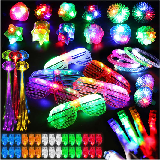 BYONEBYE 78pcs LED light up toy favor box for festive gifting and display