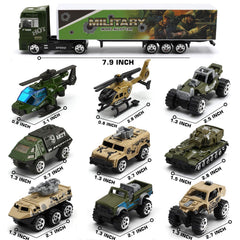 BYONEBYE army vehicles fit in small hands for portable playtime.