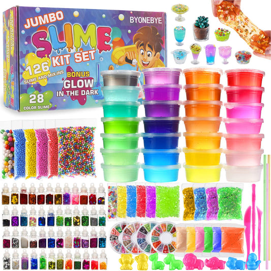 BYONEBYE slime kit color slimes spark creative play and sensory exploration