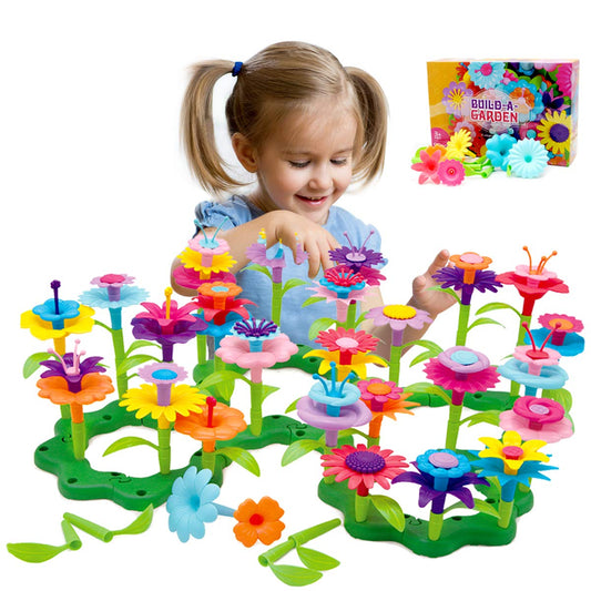 Byserten flower garden building set with 8 bases for stable arrangements.