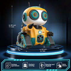 BYTEWAR robot yellow gesture sensing illustrates intuitive touch interactions