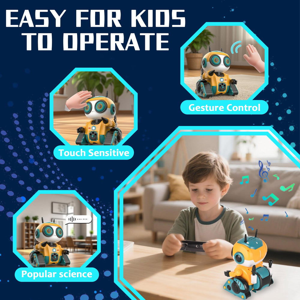 BYTEWAR robot yellow remote control demonstrates precise control input