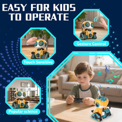 BYTEWAR robot yellow remote control demonstrates precise control input