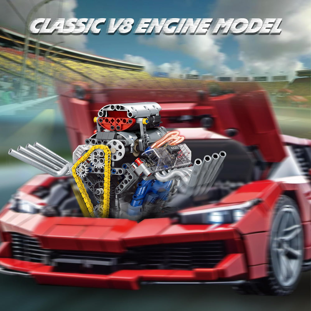 BYTLK V8 engine model app control enables interactive programming experiments.