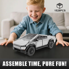 BYWBRICKIFY light-up off-road truck display-ready, ideal gift for car enthusiasts