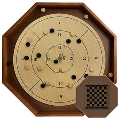 BZnota 30-inch tournament crokinole board with 26-inch playing surface for steady play