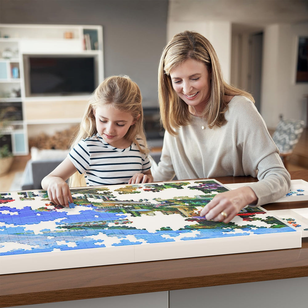 BZseed puzzle board easy-clean surface resists glue residue and dust.