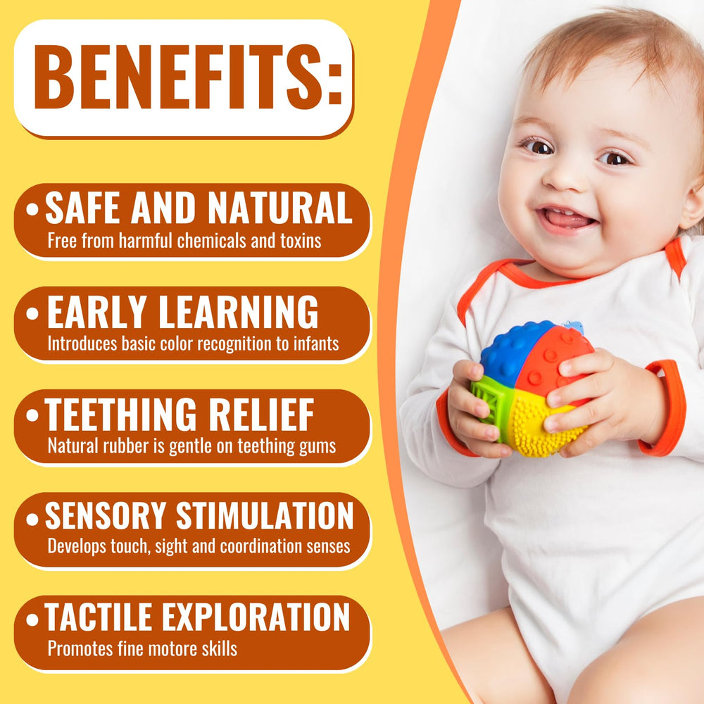caaocho 3inch size fits tiny hands for better grip and motor play.