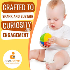 caaocho Natural rubber material highlights safety and long-lasting play.