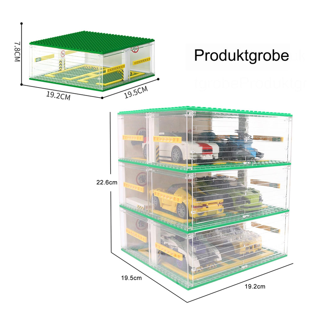 Cabeeskii parking space 12.5 cm by 5.5 cm fits Speed Champions.