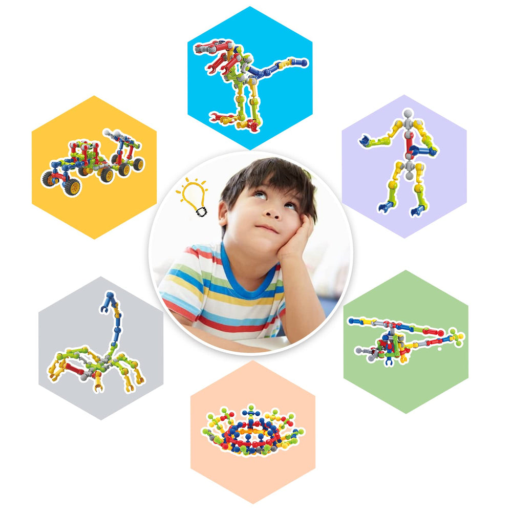 Caferria imaginative play grows as kids design unique structures.
