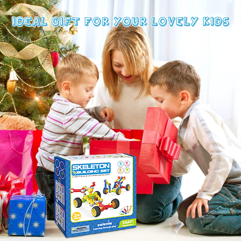 Caferria Kids Building Kit tower blocks encourages stacking and pattern-making during learning.