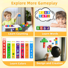 Caferria gift box of magnetic blocks for kids ages 1-6.