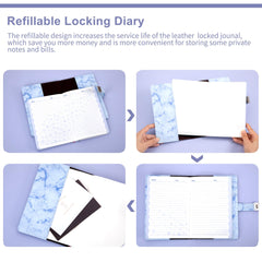 CAGIE diary shows 192 pages for ample journaling