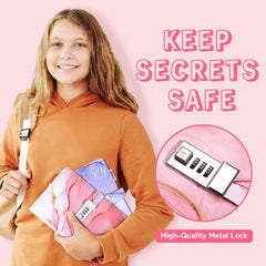 CAGIE locked diary in A5 size, convenient for school bags