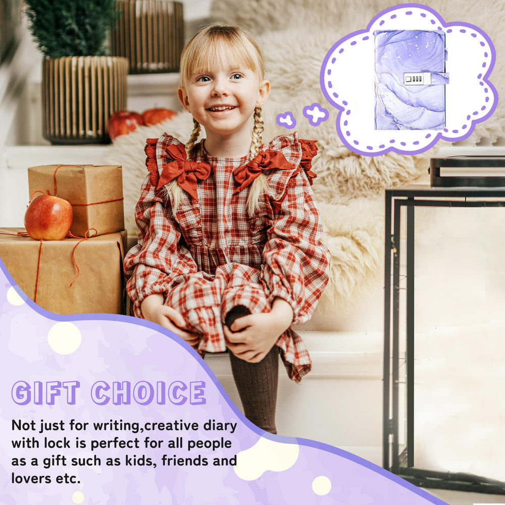 CAGIE diary lock ribbon bookmark to quickly locate entries.