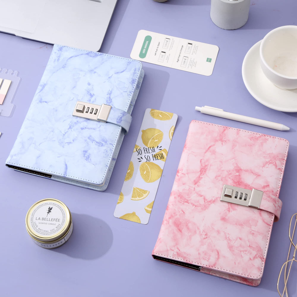 CAGIE locked diary pen holder keeps your writing tool close