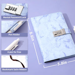 CAGIE diary with pen holder and included pen
