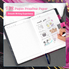CAGIE refillable inner pages with eye-friendly paper for comfortable writing