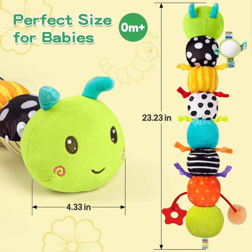 CAHILON car-ride playtime caterpillar offers soothing sounds on the go