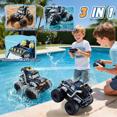 Calefwe 2.4GHz remote control allows smooth multiplayer racing.