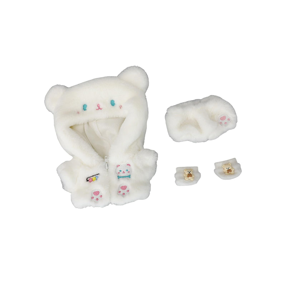 CALEMBOU 20cm plush doll clothes on a soft plush toy, cotton fabric.