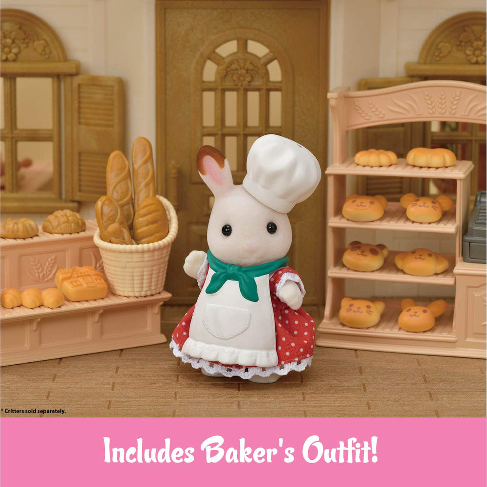 Calico Critters Bakery Shop Starter Set oven knob close-up for realistic baking action