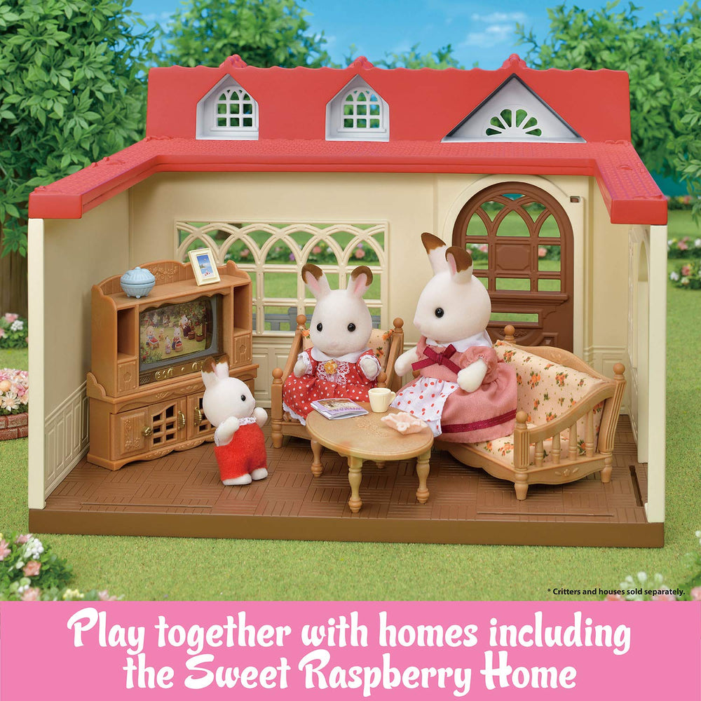 Calico Critters Comfy Living Room interchangeable materials kit for furniture customization